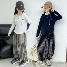 女童套装春秋2025新款洋气时髦中大童运动上衣儿童卫衣裤子两件套