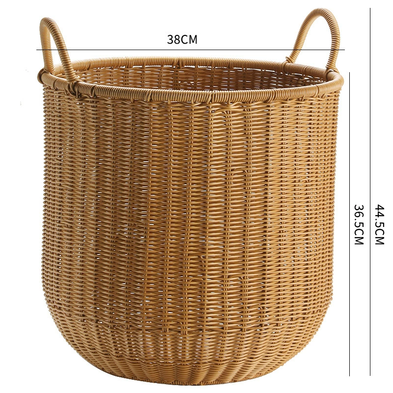 Big waterproof plastic laundry basket, storage basket for bedroom