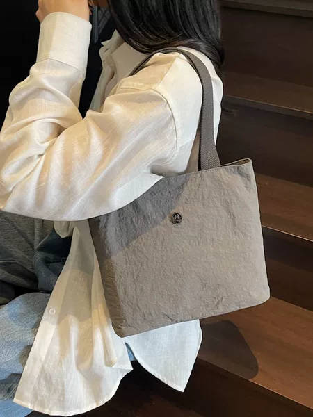 Casual Lightweight Simple Canvas Bag New Women's Handbag Simple Versatile Tote Bag Book Bag Bento Ins Mini