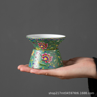 Chinese Style Ceramic Tea Strainer Enamel Creative Kung Fu Tea Set Accessories Tea Infuser Tea Filter Set