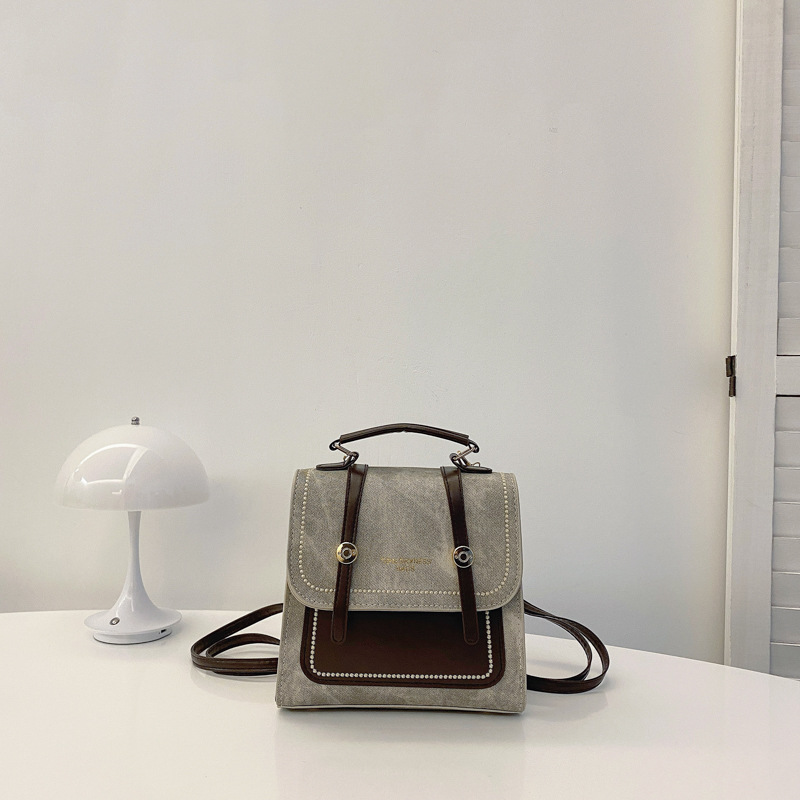 Women's Commuter Backpack Retro Style Versatile Crossbody Bag_voghion.com