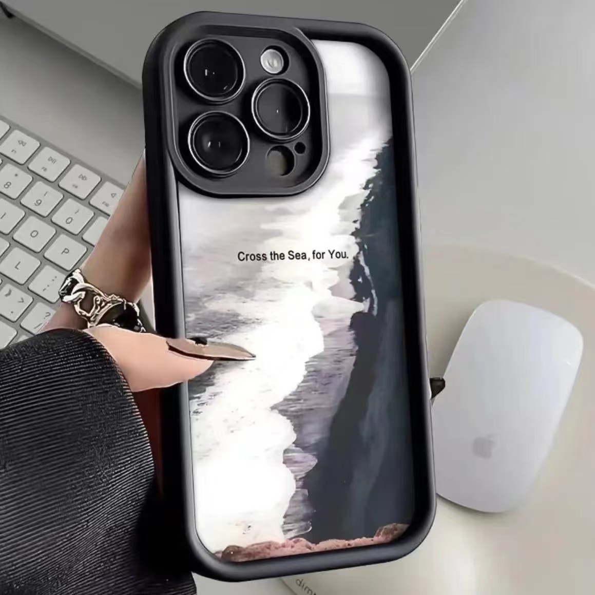 Modelos de pareja para iPhone 16Plus funda para teléfono móvil Apple 15pro/14 estilo europeo y americano 13/12 nuevo 11xr