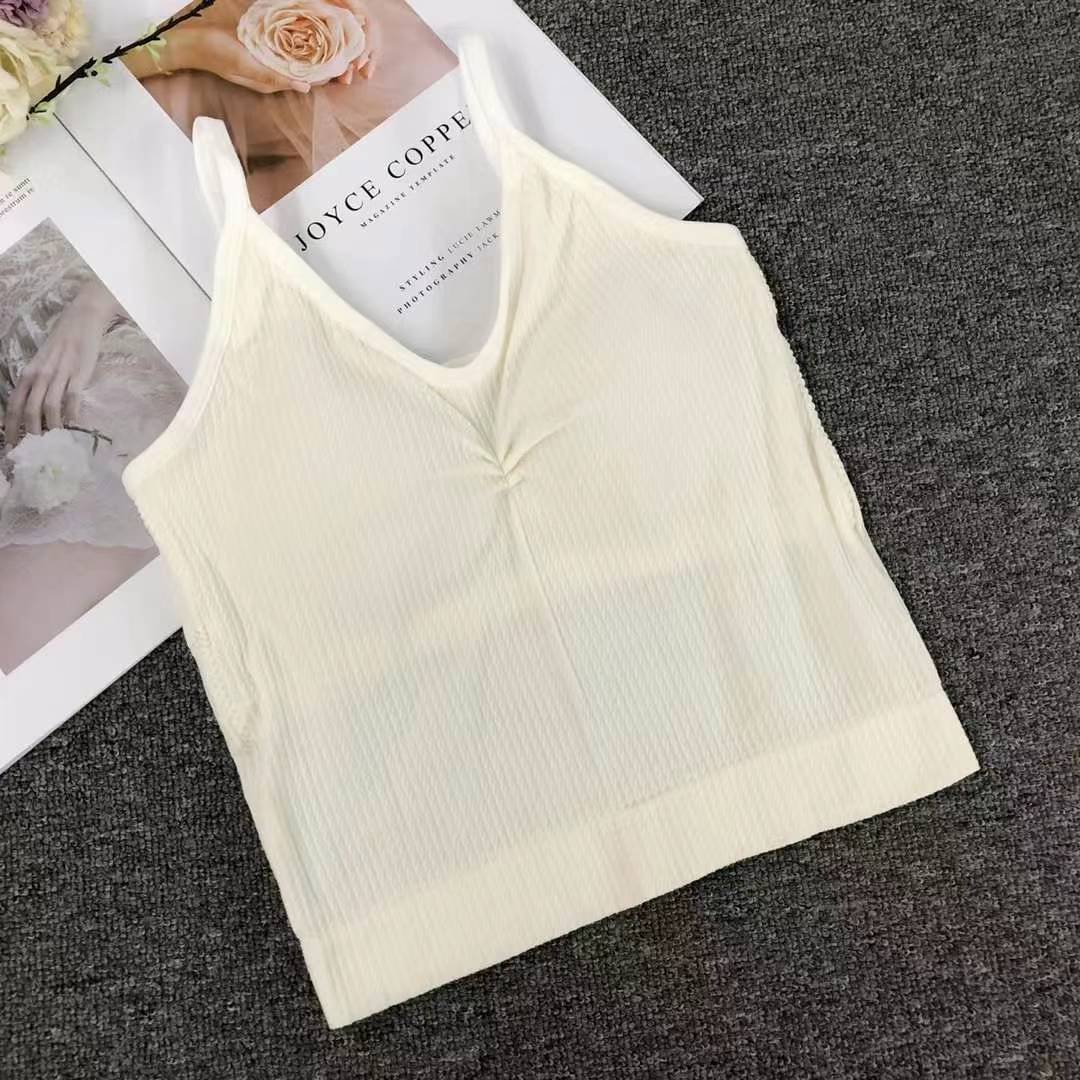 Nueva taza fija sin costuras de alta calidad, chaleco de dama sin anillo de acero, bra de yoga, ropa interior deportiva, mujer al por mayor