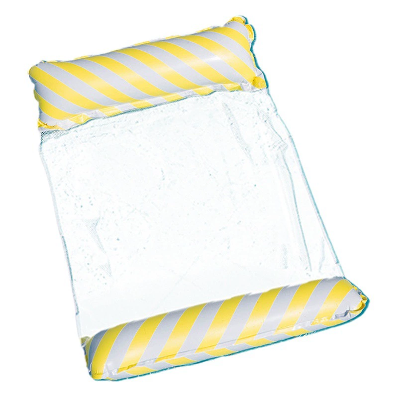 Трансграничный надувной гамак водяная полосатая кресло плавающая кровать Прямая продажа с чистой горячей продажей Складная Спинка плавающий ряд горячая Распродажа оптом