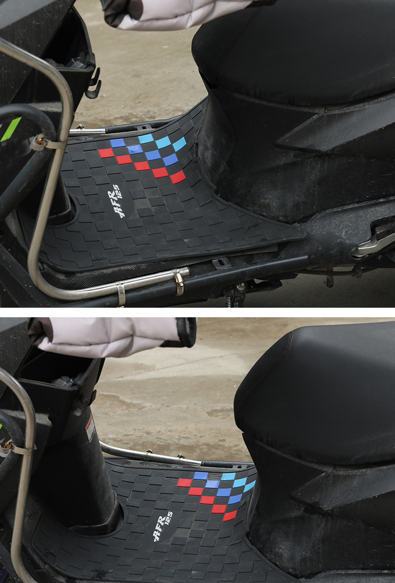 2026 New Model Suitable for Haojue Afr125 Motorcycle Anti-Slip Foot Pads, Thickened Rubber Durable Foot Pedal Pads