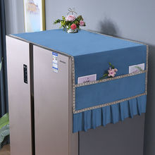 冰箱防尘罩冰箱罩家用单开门双开门中式防尘防滑盖巾盖巾布布罩罩