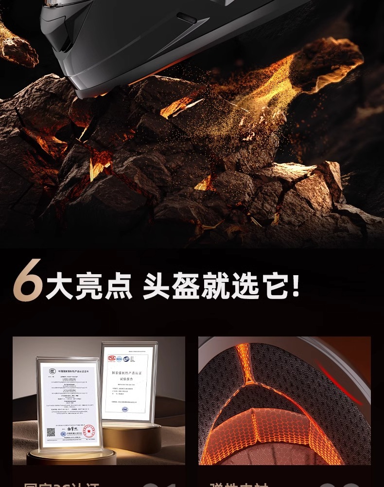 Phoenix 3C Certified Electric Vehicle Helmet for Men and Women, Autumn and Winter Warm Safety Helmet, Motorcycle Winter Large Size Full-Face Helmet