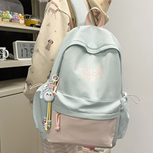 户外轻便旅行背包高颜值初高中大学生书包女大容量睿营简约双肩包