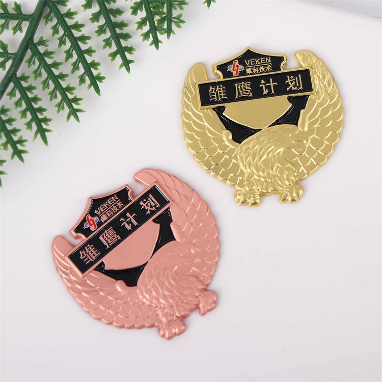 电镀烤漆异形标牌 珐琅金属标识牌 广告宣传锌合金徽章可印logo