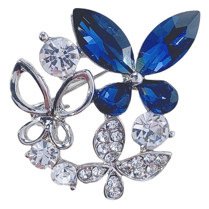 Broche nuevo estilo coreano ramillete de diamantes de imitación color preservando aleación galvanizada fabricante de accesorios de ropa de mujer en stock Broche transfronterizo