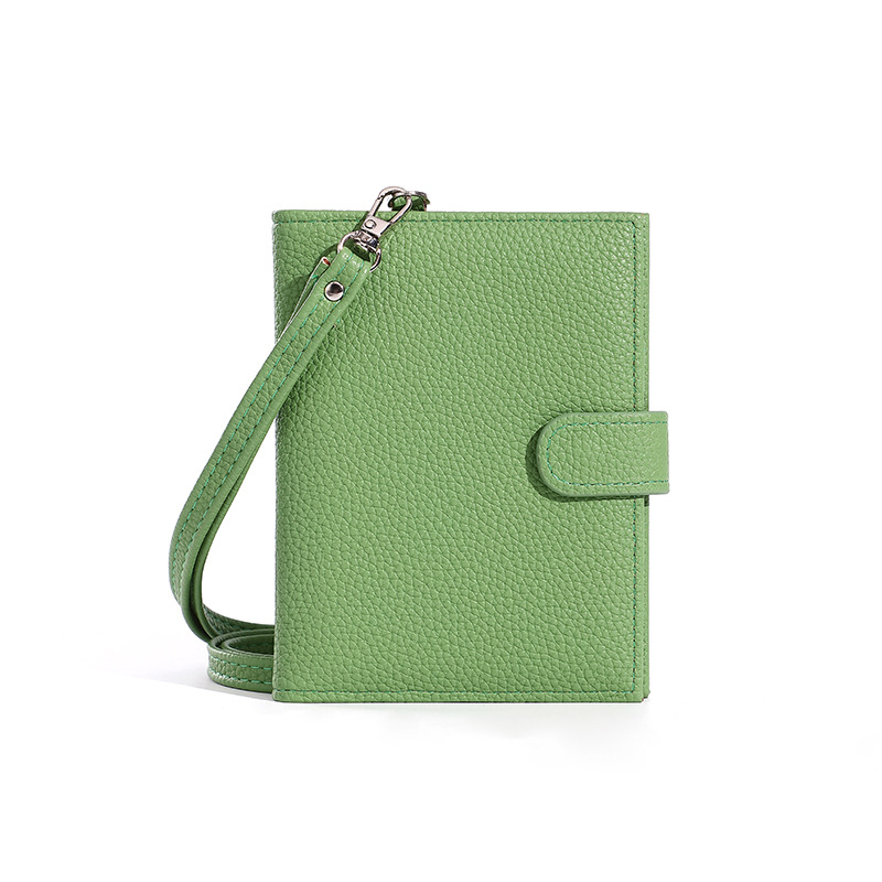 Comercio exterior nuevo bolso de pasaporte de cuero super delgado multifuncional certificado bolso de almacenamiento cremallera clip de pasaporte de viaje