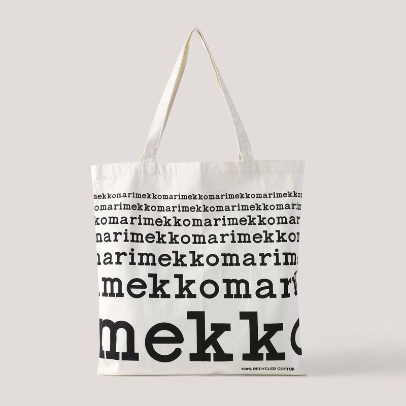 Marimekko Shopping Bag Environmentally Friendly Bag Scandinavian Style Canvas Bag Large Capacity Open Shoulder Female Literary Satchel