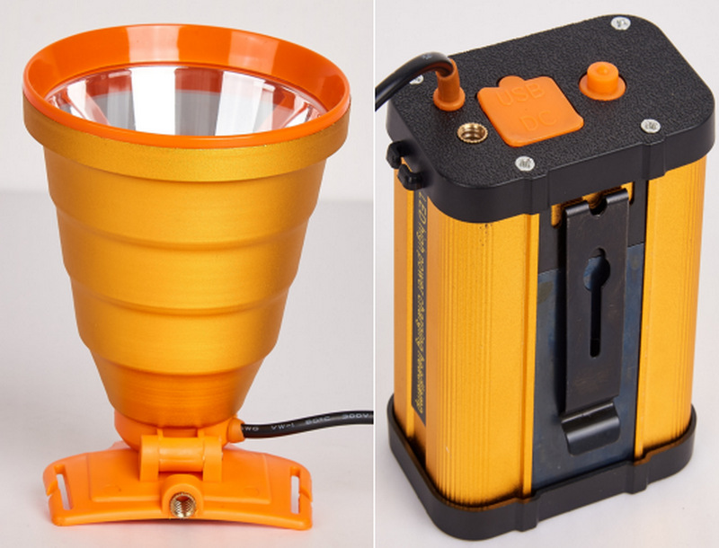 Transfronteriza al aire libre pesca nocturna impermeable split faro LED batería de litio recargable de largo alcance montado en la cabeza fuerte luz faro