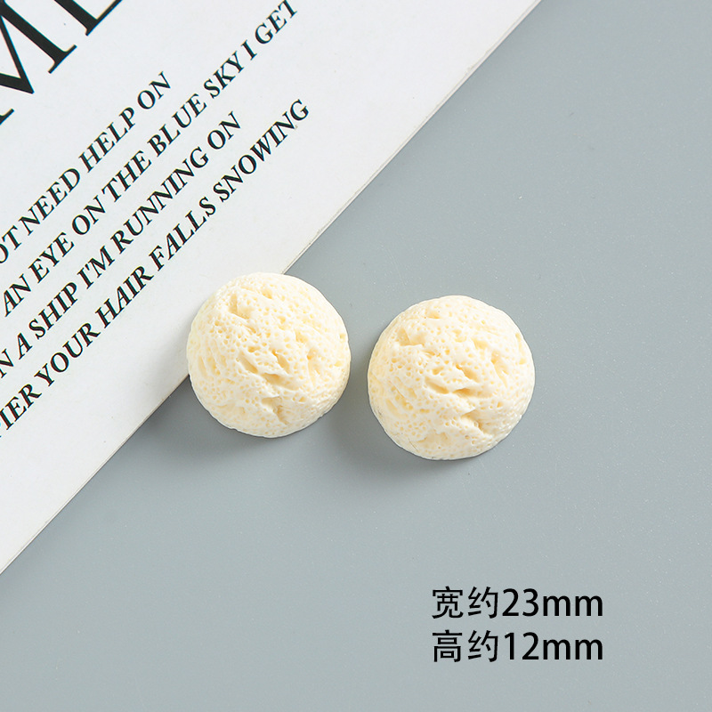 diy 模擬食品おもちゃアイスクリーム半円形アイスクリームボール手作りクリーム接着剤携帯電話ケースヘアピンジュエリー樹脂アクセサリー|undefined