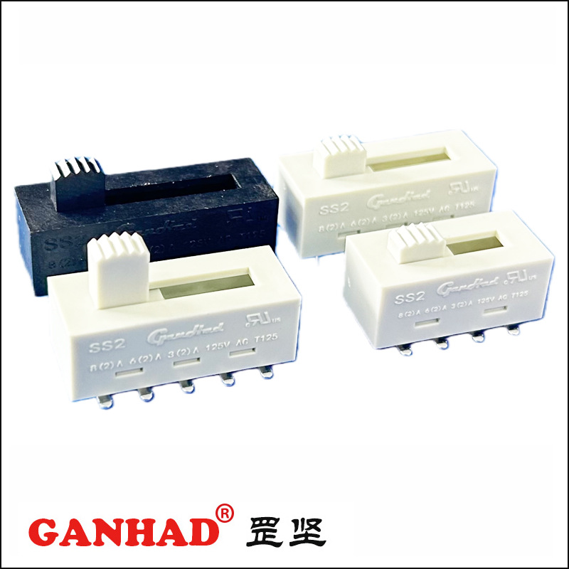 罡坚GANHADLED大功率电源开关3档脚灯饰印字滑动开关