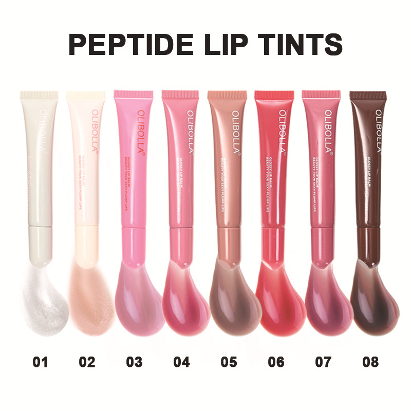 OLIBOLLA brillo de labios polipéptido brillo de labios líquido brillo de agua esmalte de labios aceite hidratante bálsamo labial hidratante transfronterizo
