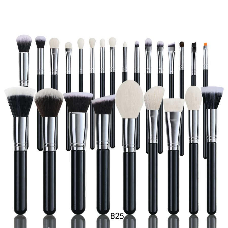 Zonia 20 piezas/15 piezas/30 piezas/42 piezas/24 piezas juego de pinceles de maquillaje cepillo de polvo suelto de pelo de animal venta directa transfronteriza