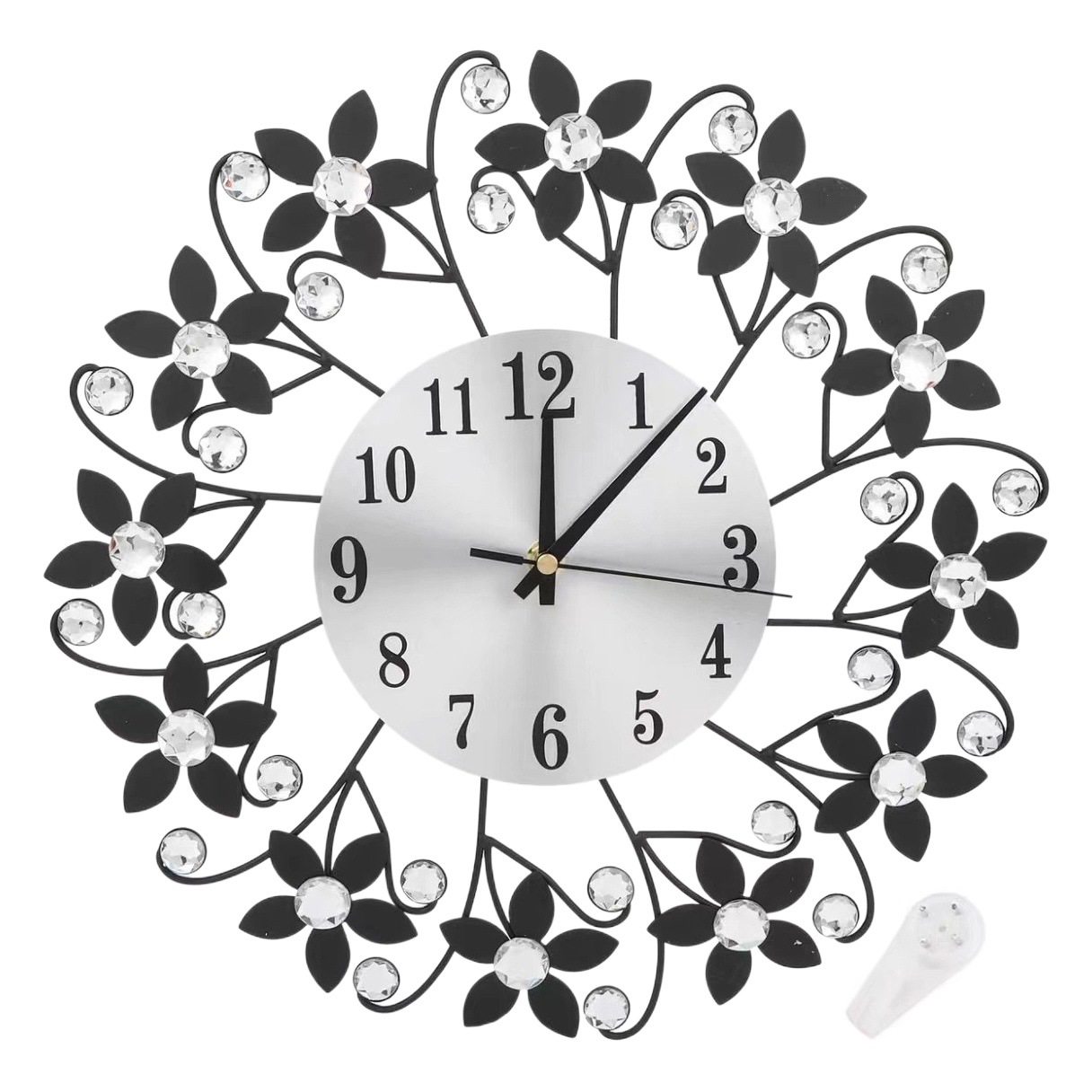 Creativo estrellado gota de agua reloj de hierro europeo simple sala de estar decoración mudo reloj de pared moda reloj moderno