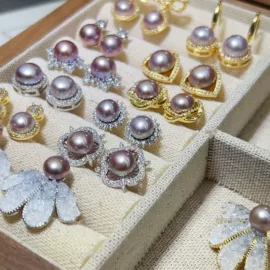 天然珍珠耳饰;珍珠首饰套装;耳钉