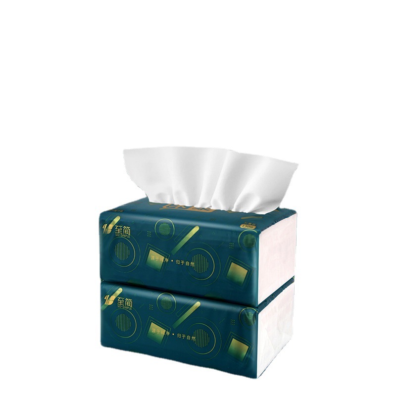 3-capa 130 bombeo de papel hogar al por mayor caja entera tejido de pulpa de madera nativa tejido facial tejido servilleta de agua húmeda