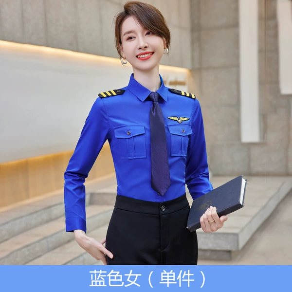 Women's blue shirt 9622