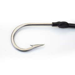 Stainless steel fish hook 7691, double hook, positive double hook, shark hook, swordfish hook, tuna hook, offshore fishing hook, steel wire hook