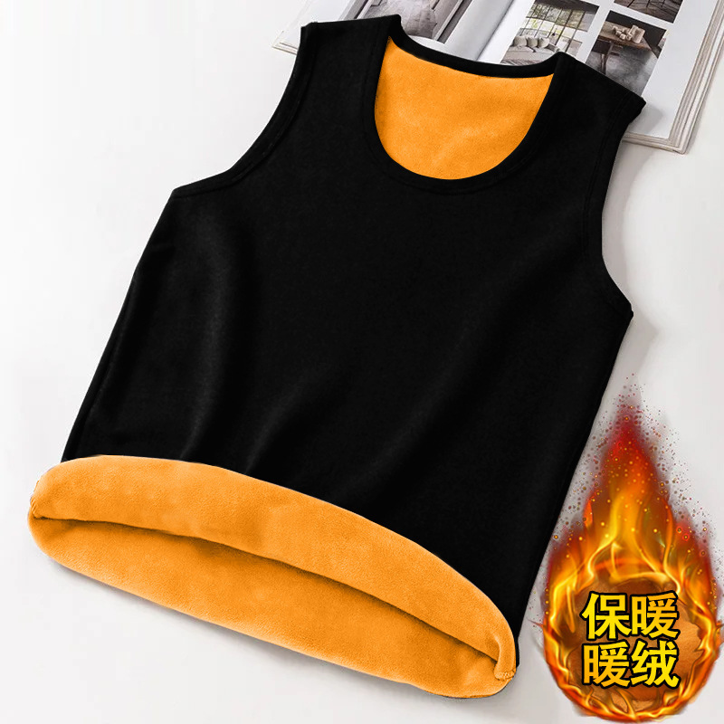 Clearance Sale Autumn/Winter Men's Gold Velvet Vest with Fleece, Thermal Underwear Vest, Fleece-Lined Thickened Sleeveless Vest Clearance Sale Autumn/Winter Men's Gold Velvet Vest with Fleece, Thermal Underwear Vest, Fleece-Lined Thickened Sleeveless Vest