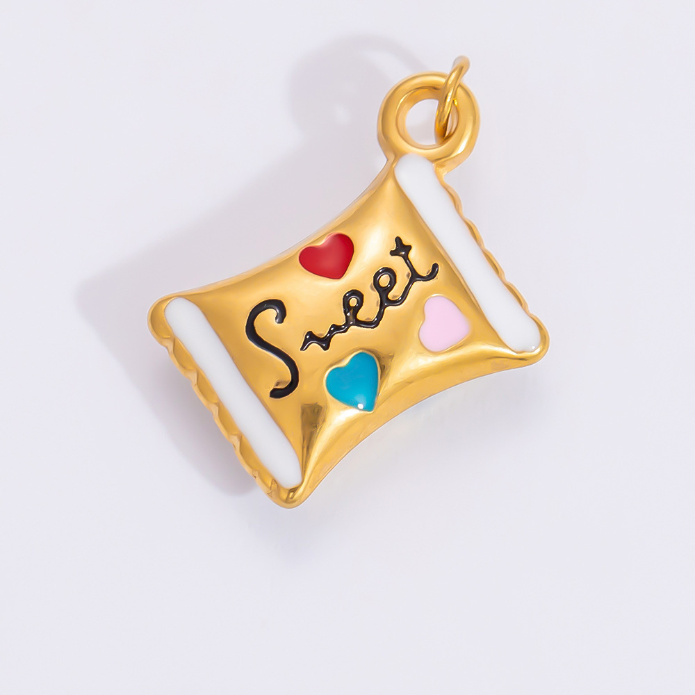 1 Piece Set 4.29*24.15mm 304 Stainless Steel Zircon PVD Coated Real Gold Plated Heart Shape Flower Butterfly Polished Pendant DIY Jewelry Accessories display picture 13