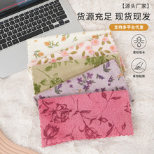 批发印花珊瑚绒方巾厨房卫生间吸水擦手巾家用清洁抹布儿童小毛巾