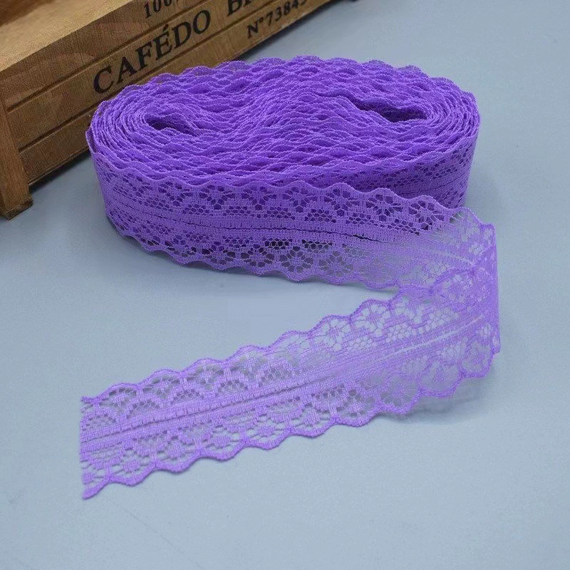 Lace Trim Model 1658-2, Polyester, 3 cm Width, 400 yd Roll, 30 Colors
