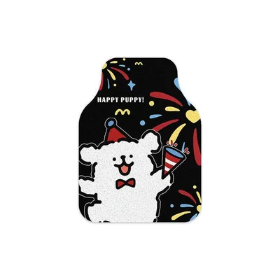 Customizable small order: Cute and Avtomobil döşəmə paspasları - happy-little-white-bear-single-front-row-silk-loop-5060cm1-piece