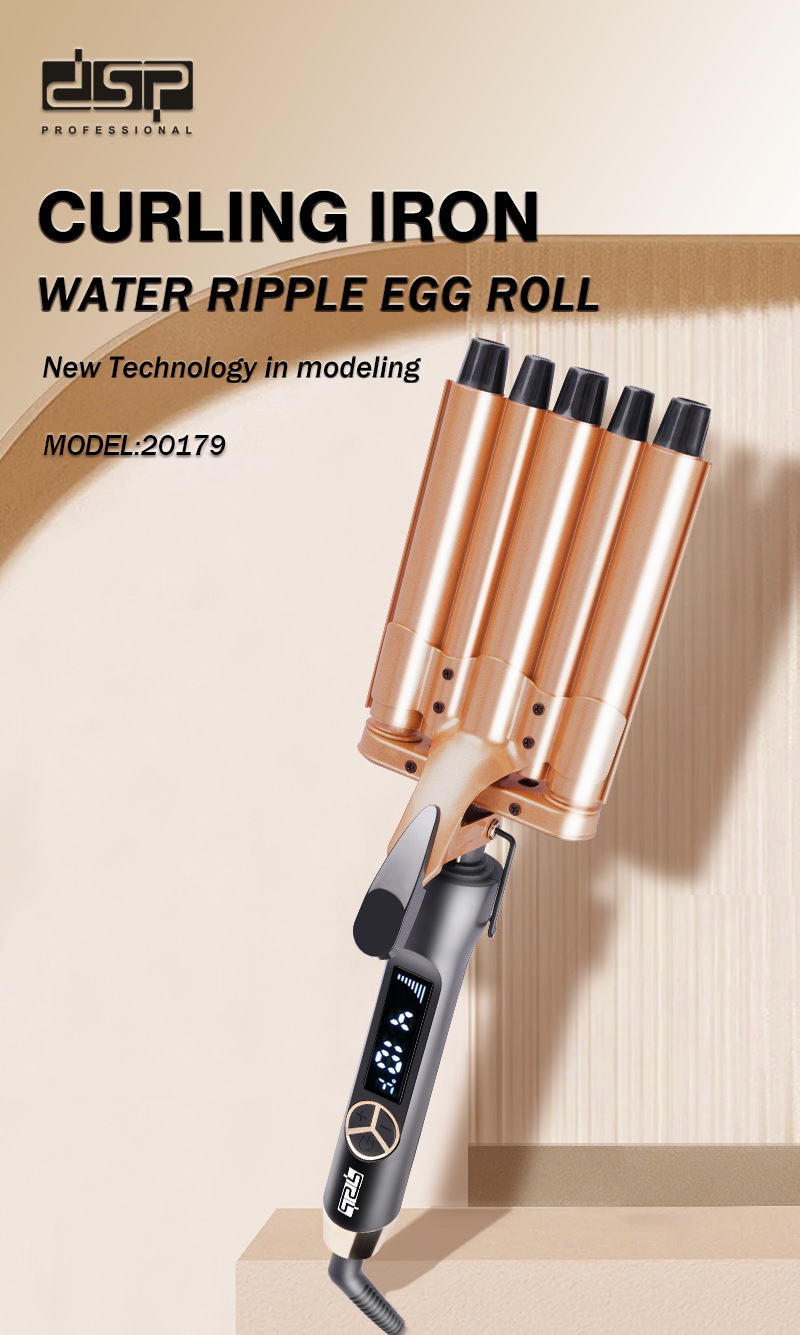 Bastone arricciacapelli automatico DSP Dansong con ricci grandi e onde che non danneggiano i capelli. Lo strumento per arricciare le persone pigre per uno styling domestico di lunga durata_voghion.com