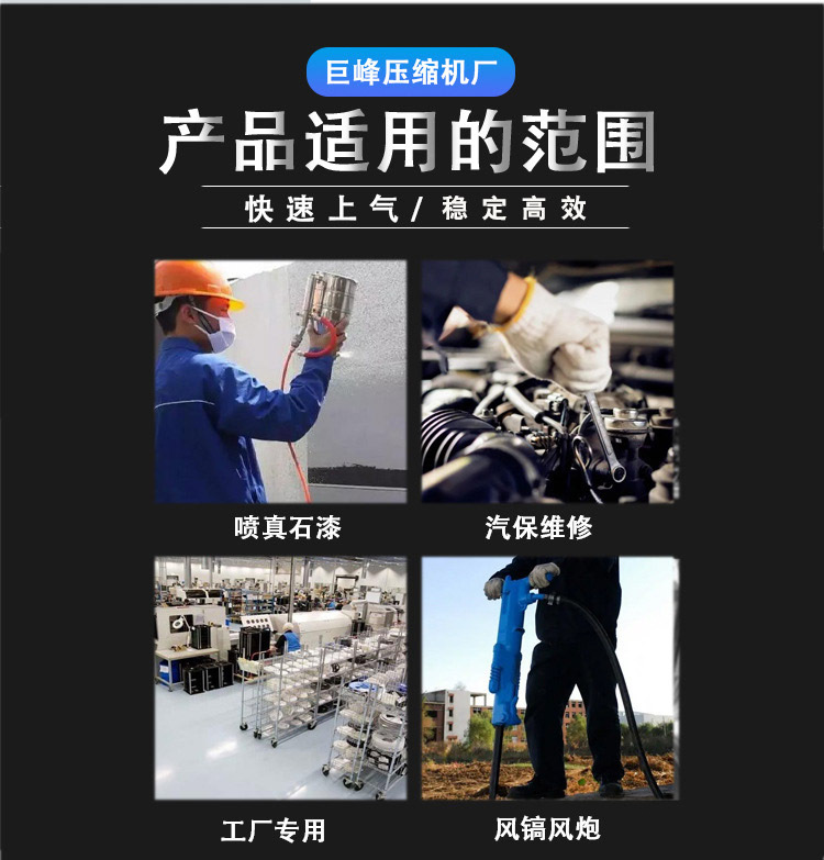5Kw Double-Tank Permanent Magnet Mobile Integrated Industrial Screw Air Compressor Compressor Real Stone Paint Air Pump