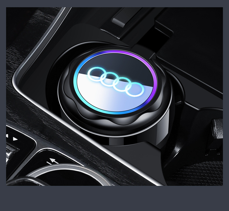 Car Ashtray with Cover, Automatic Creative Stylish, Trendyy Anti-fly Ash, High-end Artifact, Car Interior Supplies