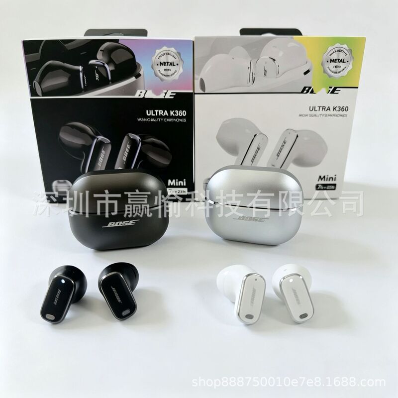 Cross-Border K360 Is Suitable for Bose's New Wireless Bluetooth Metal Shell High-Quality Sound Long-Lasting Noise-Canceling In-Ear Headphones