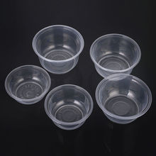 砵仔糕碗一次性带盖塑料批发家用快餐汤碗外卖商用圆形透明饭盒