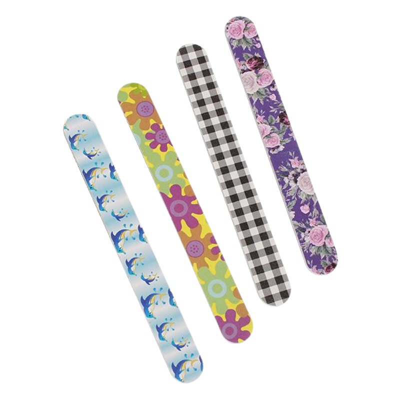 Double-sided printing nail file scrub onion powder polishing nail tools to remove dead skin nail rubbing strip polishing strip sand strip