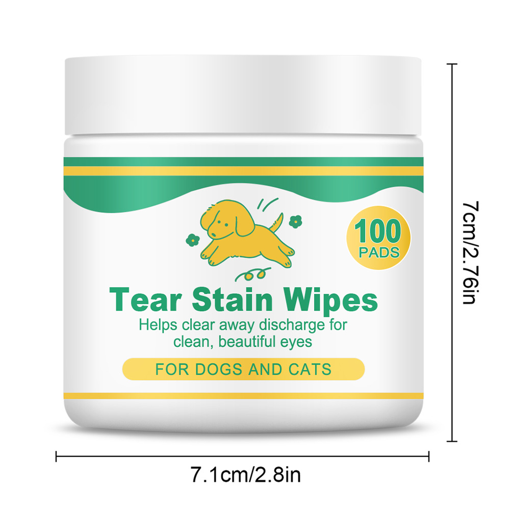 Cross-border pet wipes 100 pieces of portable cat dog disposable special tear cleaning towel gentle dirt