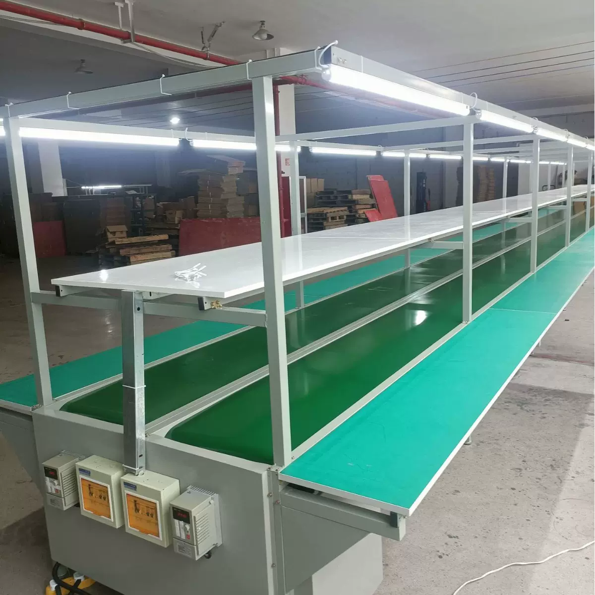 双皮带流水线防静电工作台输送带生产拉线工厂自动化流水线工作台