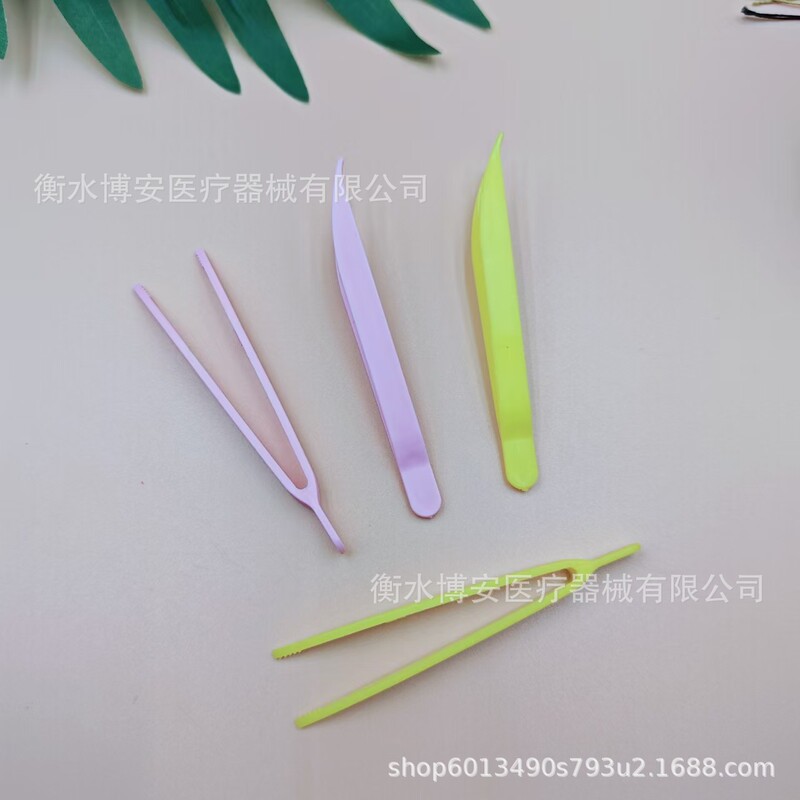 プラスチック製小型ピンセット おもちゃ用ピンセット プラスチック製クリップ グカピンセット 子供用工作DIY小型ピンセット カラフルPE|undefined