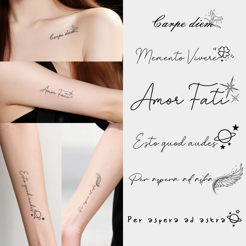 Latin and English Herbal Tattoo Stickers, Waterproof and Long-Lasting, for Men and Women, Arm and Collarbone, High-End, Non-Reflective, Realistic Tattoo Latin and English Herbal Tattoo Stickers, Waterproof and Long-Lasting, for Men and Women, Arm and Collarbone, High-End, Non-Reflective, Realistic Tattoo