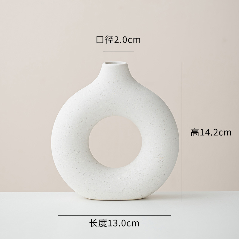 Geometría set vasos de cerámica artesanía explosiva set de tres piezas decoración del hogar creativa adornos al por mayor transfronterizos