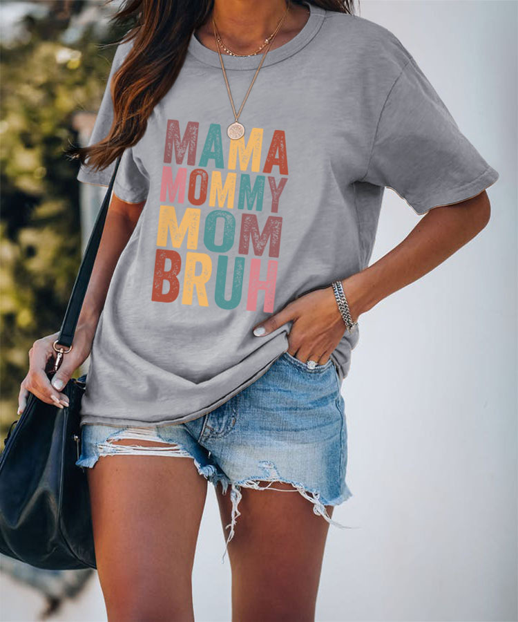 Femmes T-shirt Manche Courte T-shirts Impression Mode Lettre display picture 46