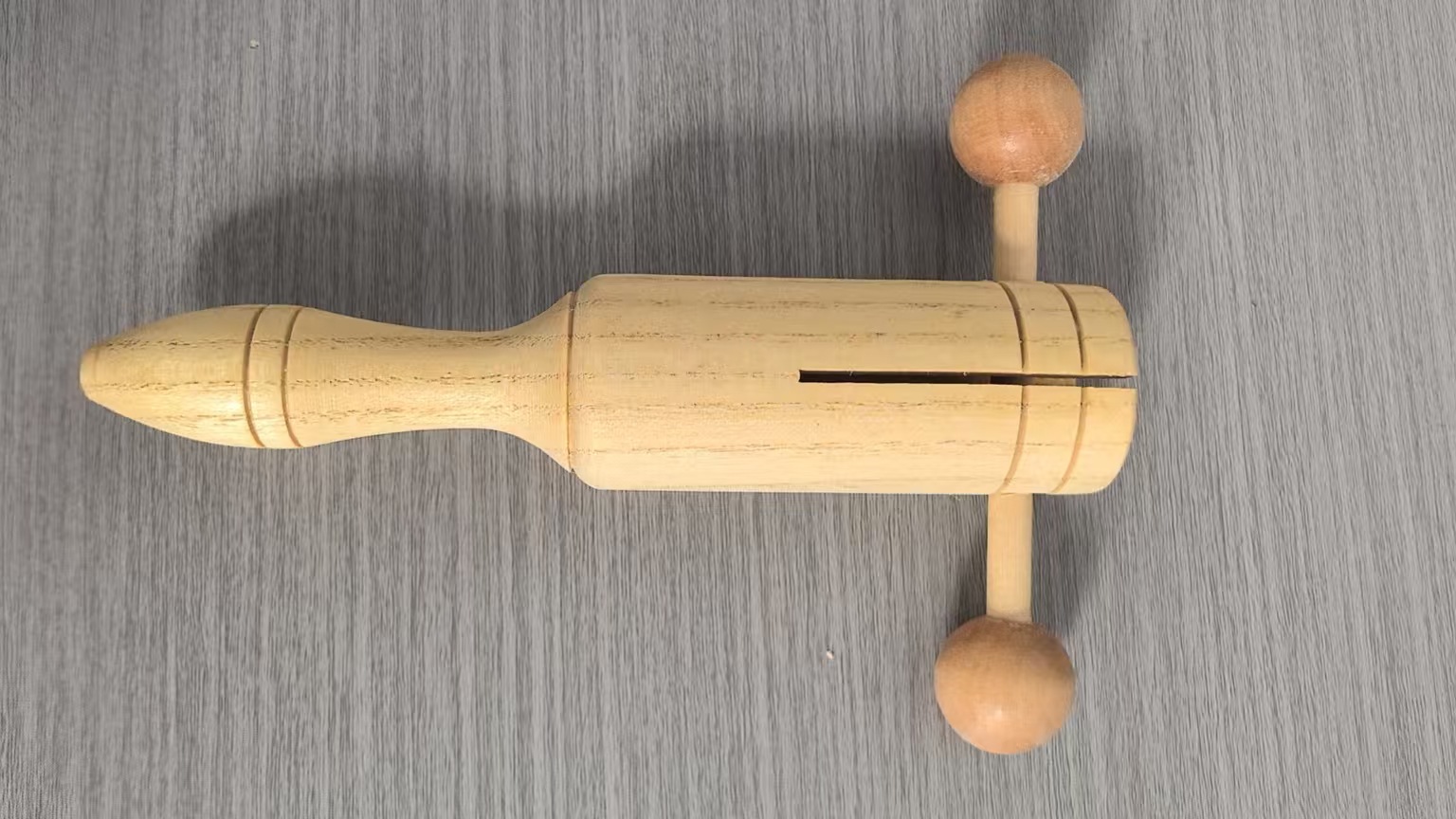 Venta al por mayor Orff instrumento musical en forma de pez de madera arena cubo Clapper tubo de doble sonido instrumento musical de un solo sonido barril image 20