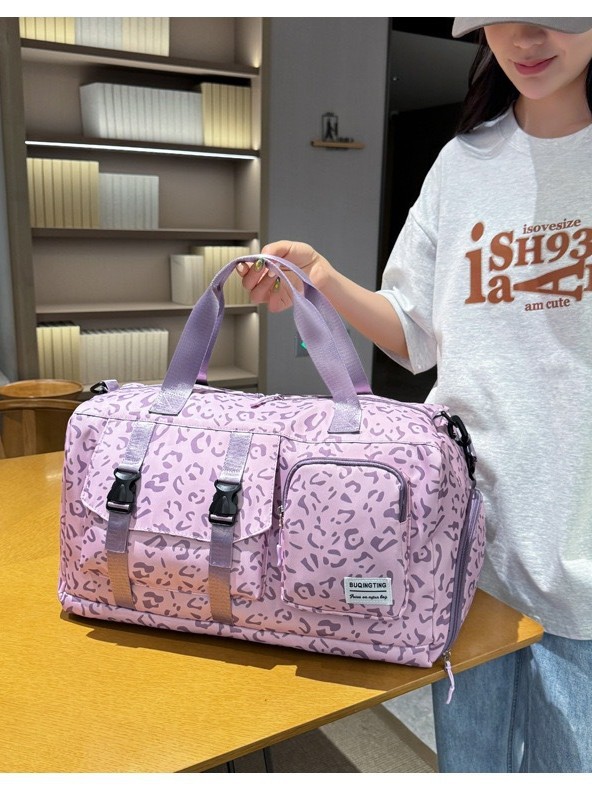 Bolsa de viaje de viaje corto, bolsa de viaje de vaca de gran capacidad, bolsa de embarque, bolsa de alojamiento ligera, bolsa de fitness