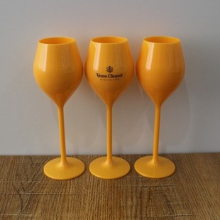 Factory Hot Selling European and American Creative Plastic High Foot Red Wine Glass PC Drop-resistant Champagne Glass Plastic PS Acrylic