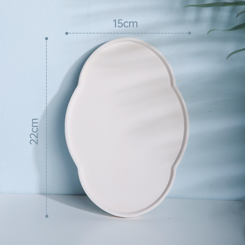 素胚皿陶芸線素白地茶盤茶器半製品学校バー絵画釉薬下彩赤ちゃん|undefined