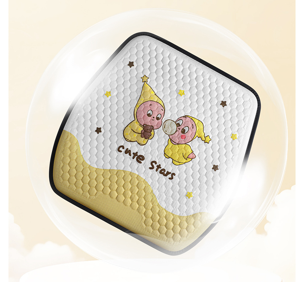 Directly from the Manufacturer, New Cartoon Gel Car Seat Cushion, Ice Silk Cooling Pad, Breathable Cooling Pad for Long Sitting in the Office, Silicone Pad