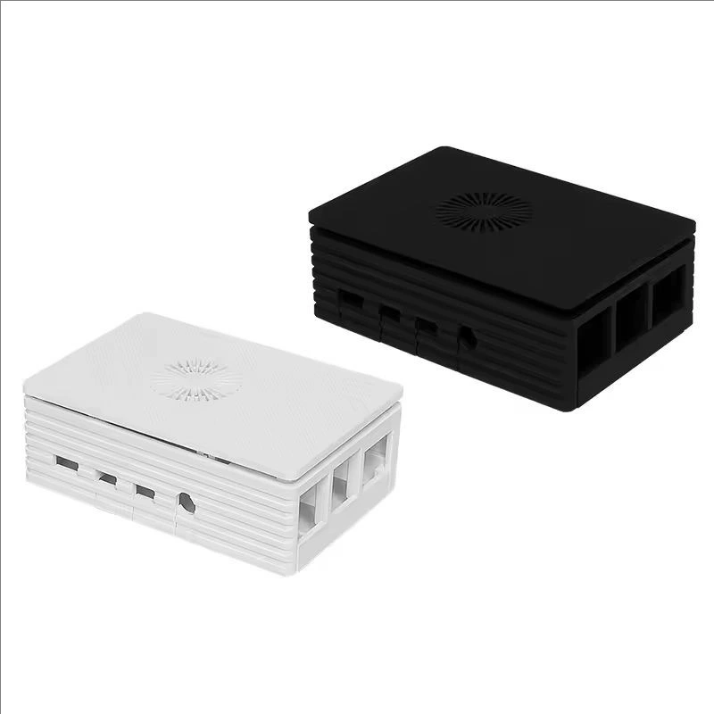 Корпус-радиатор для Raspberry Pi 4B с вентилятором для материнской платы, комплект защитного литого кожуха