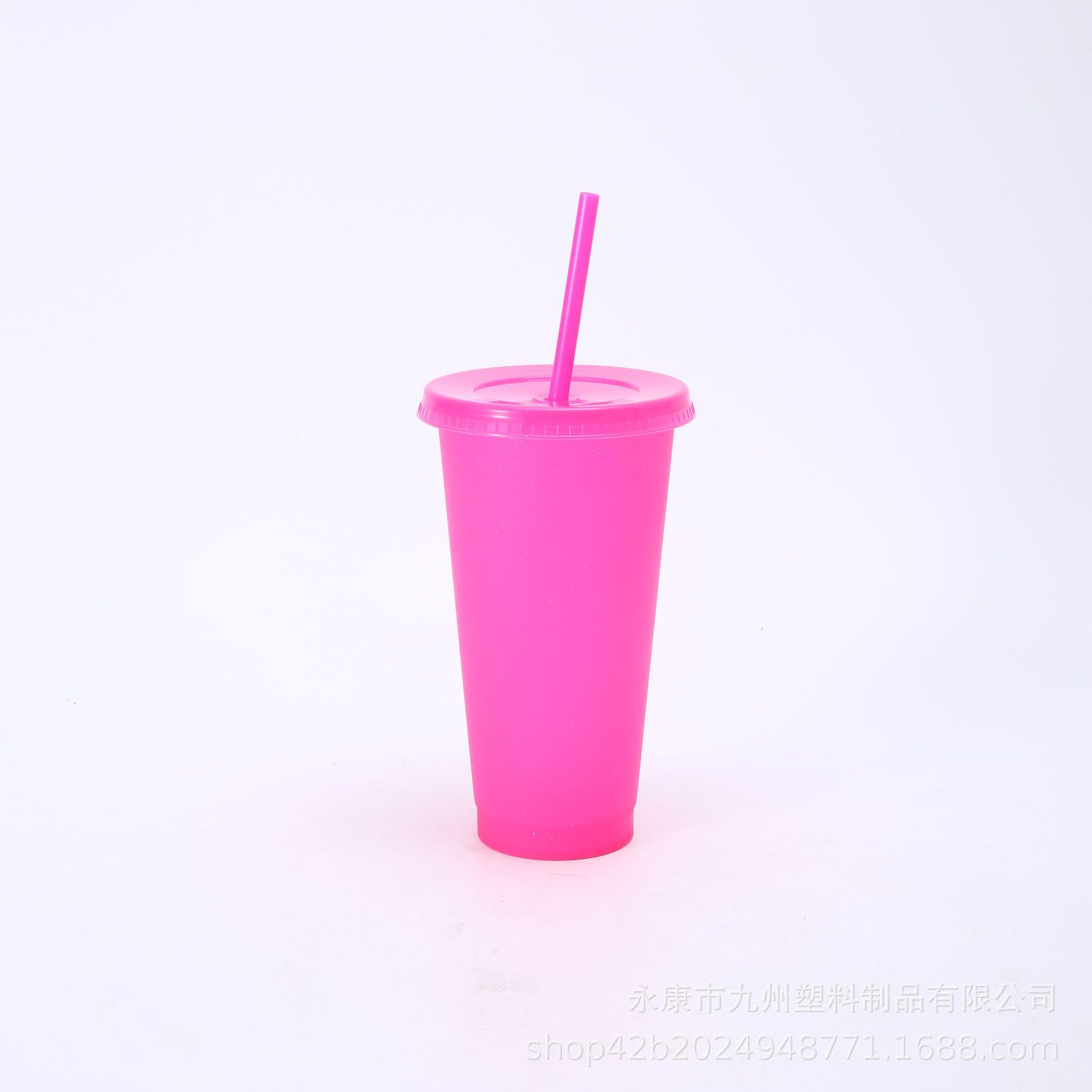 Taza de lentejuelas de brillo de papá estrella caliente transfronteriza de gran capacidad pp taza de pajita de plástico taza de agua de moda al por mayor